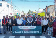 Entrega Gobierno de la Ciudad infraestructura vial en la colonia Aquiles Serdán