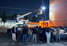 Trabaja Ayuntamiento de Amozoc por una carretera mejor iluminada y más segura