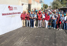 Tonantzin Fernández cumple su palabra con la rehabilitación de vialidad usada por jóvenes deportistas
