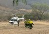 Gobierno estatal despliega operativo aire-tierra para contener incendio forestal en Cohetzala