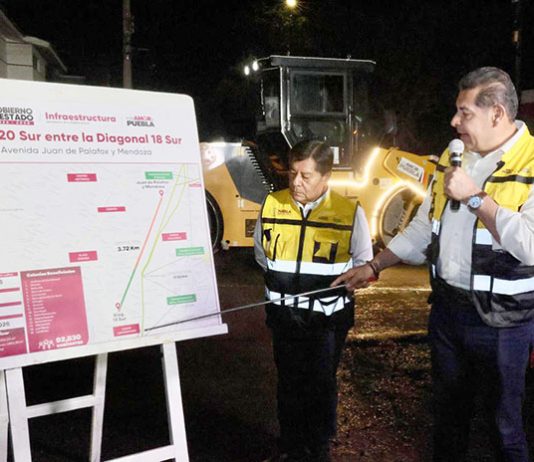 PEMEX y gobierno estatal impulsan pavimentación sin precedentes en Puebla capital