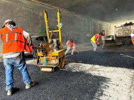 Amozoc intensifica programa de bacheo en barrios y juntas auxiliares