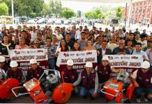 Con nuevos módulos de bacheo, Tonantzin Fernández refuerza la movilidad en San Pedro Cholula