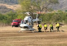 Gobierno del estado continúa combate de incendio en la Mixteca