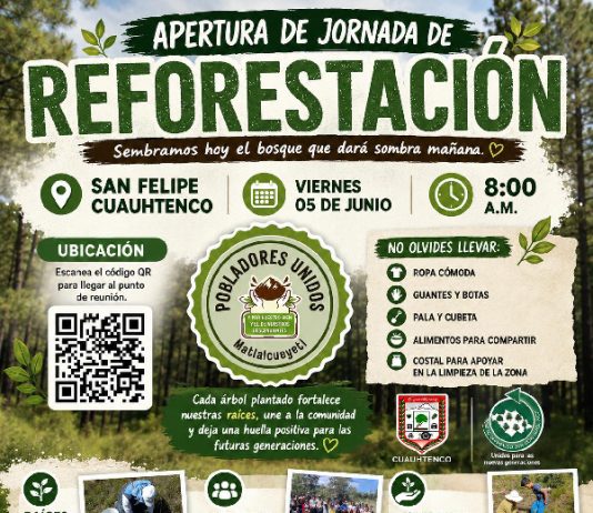 Iniciarán Jornada de reforestación organizaciones civiles en la entidad Tlaxcalteca