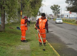Realiza gobierno de Pepe Chedraui jornada de limpieza y chapeo en el Seminario Palafoxiano
