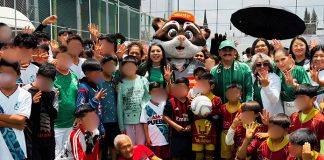Tlazolito promueve la cultura de la limpieza durante el Mundialito Social San Pedro Cholula