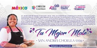 Tradición, sabor y premios: Ayuntamiento de San Andrés Cholula invita a participar en el concurso “Tu Mejor Mole»