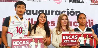Suman Ceci Arellano y Tonantzin Fernández voluntades en favor del deporte y la juventud en San Pedro Cholula