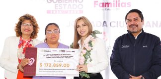 Encabeza Ceci Arellano jornada del SEDIF en beneficio de familias de Santo Tomás Hueyotlipan