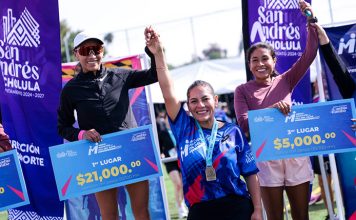 Más de 6 mil corredores celebran el Día del Papá en el Medio Maratón de San Andrés Cholula 2026