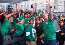 Convive Pepe Chedraui con familias poblanas durante el encuentro de la Selección Mexicana