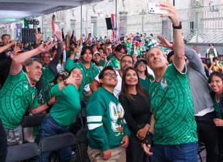 Convive Pepe Chedraui con familias poblanas durante el encuentro de la Selección Mexicana