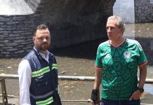 Supervisa Pepe Chedraui labores de drenado en el Puente de Ovando para restablecer la circulación segura