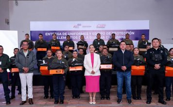 Dignifica Lupita Cuautle a la Guardia Ciudadana de San Andrés Cholula