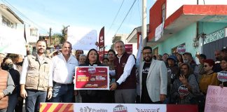 Encabeza Pepe Chedraui trabajos de rehabilitación vial en la Junta Auxiliar de San Jerónimo Caleras