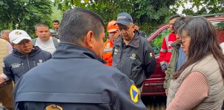 Protección Civil refuerza labores de rescate de familia atrapada en gruta de Cuetzalan