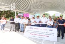 Recuperan gobierno federal y estatal escuelas afectadas por lluvias en Pantepec