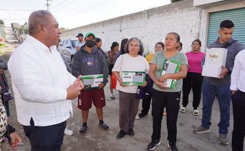 Continúa Severiano de la Rosa fortaleciendo la seguridad con alarmas vecinales y mejor iluminación en Amozoc