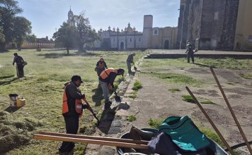 Intensifica Tonantzin Fernández labores de mantenimiento urbano en San Pedro Cholula