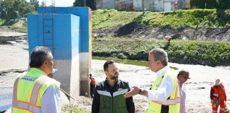 Supervisa Pepe Chedraui trabajos de limpieza y desazolve en vaso regulador Puente Negro
