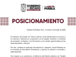 Gobierno de de Puebla, reafirma su rechazo a la violencia y refrenda su compromiso con la libertad de expresión
