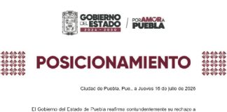 Gobierno de de Puebla, reafirma su rechazo a la violencia y refrenda su compromiso con la libertad de expresión