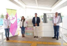 Recibe DIF Puebla Capital segundo captador pluvial para el CMERI