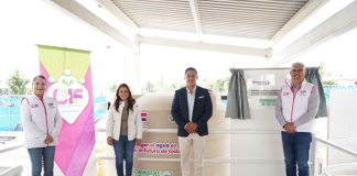 Recibe DIF Puebla Capital segundo captador pluvial para el CMERI