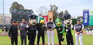 Encabeza Pepe Chedraui encuentro amistoso de béisbol entre Policía de la Ciudad y SSP Estatal