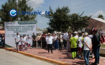 Severiano de la Rosa entrega parque, canchas y área de patinaje en el Barrio de San Nicolás