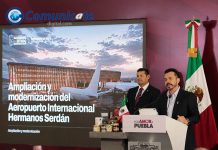 Modernización del Aeropuerto Hermanos Serdán proyecta a Puebla hacia 2030: Armenta Mier