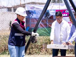 Destina Lupita Cuautle obra para mejorar la seguridad de preescolar en inspectoría Concepción La Cruz