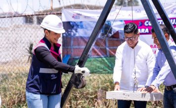 Destina Lupita Cuautle obra para mejorar la seguridad de preescolar en inspectoría Concepción La Cruz
