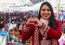 Encabeza Tonantzin Fernández una exitosa edición más del tradicional Trueque de San Pedro Cholula