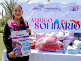 Convoca Lupita Cuautle a la solidaridad en San Andrés Cholula para brindar abrigo a personas en situación de vulnerabilidad
