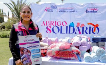 Convoca Lupita Cuautle a la solidaridad en San Andrés Cholula para brindar abrigo a personas en situación de vulnerabilidad