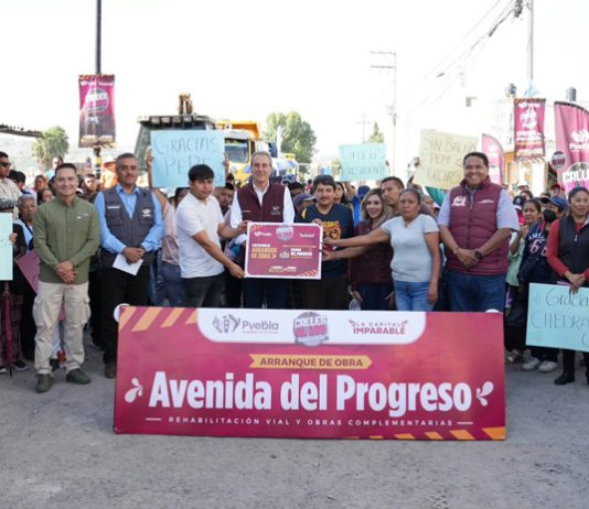 Realiza gobierno de Pepe Chedraui, trabajos de rehabilitación vial en San Francisco Totimehuacan