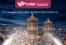 Invita Gobierno de Pepe Chedraui al encendido de la iluminación arquitectónica de la Catedral de Puebla