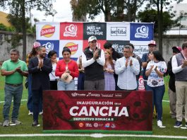Inaugura Pepe Chedraui y love.fútbol cancha de futbol 7 en el Deportivo Xonaca II