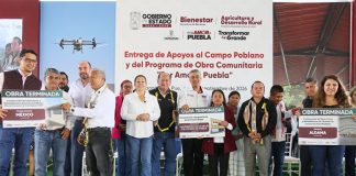 Apoyos al campo y obra comunitaria fortalecen el bienestar en la Sierra Nororiental