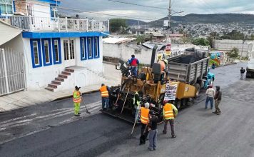 Severiano de la Rosa inicia relaminación de calles con ac-20 gestionado ante PEMEX