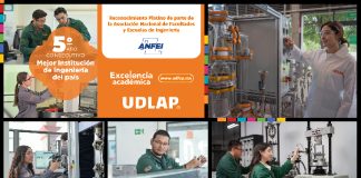 La Escuela de Ingeniería de la UDLAP refrenda su excelencia por quinto año consecutivo con máximo reconocimiento otorgado por ANFEI