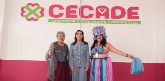 MariElise Budib inaugura el nuevo CECADE Dormitorio, que permitirá ampliar los talleres de capacitación y desarrollo del DIF Puebla Capital
