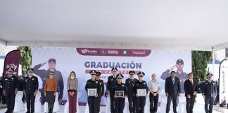 Realiza Gobierno de Pepe Chedraui graduación cadetes de la Academia de Formación y Profesionalización Policial